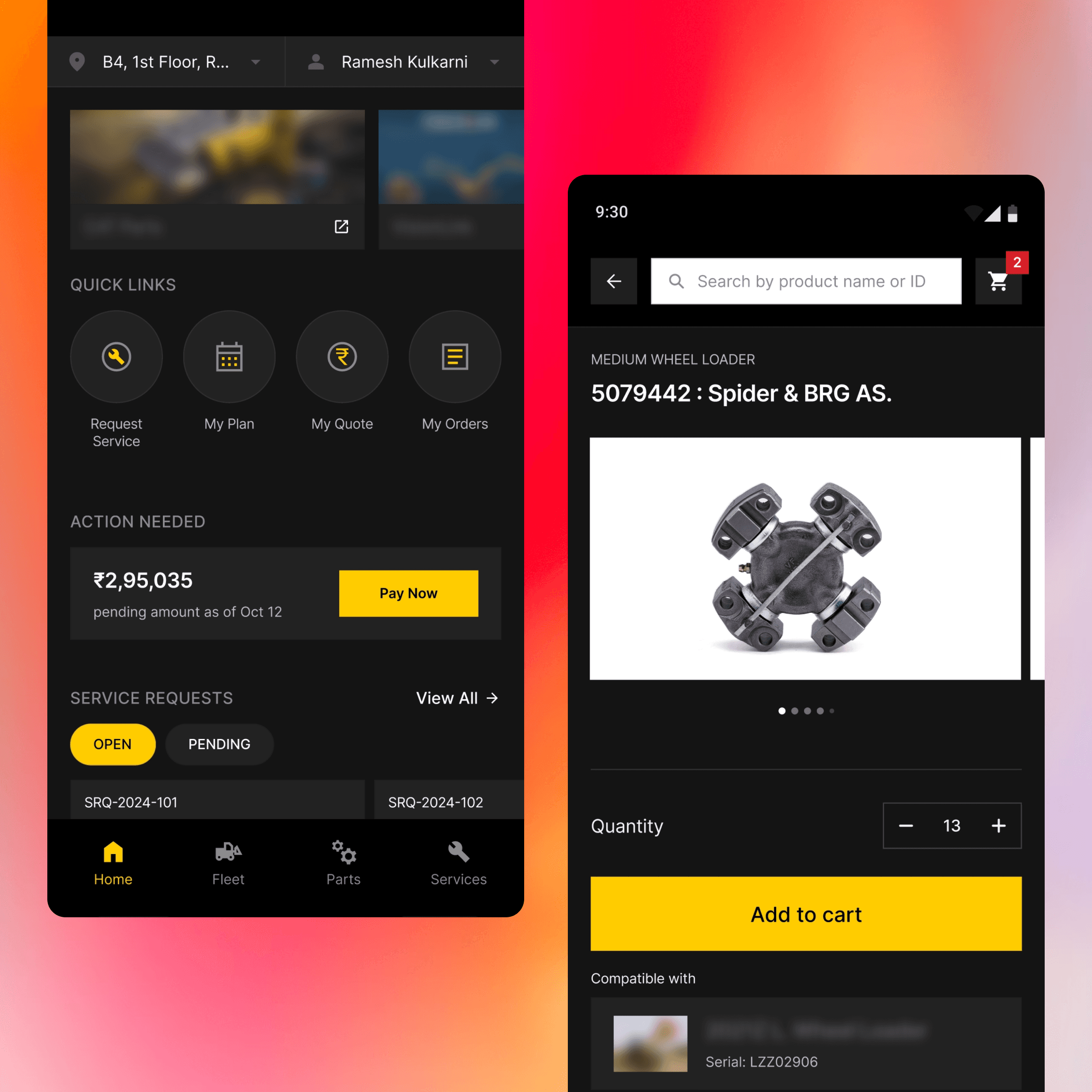 Gmmco Assist product interface